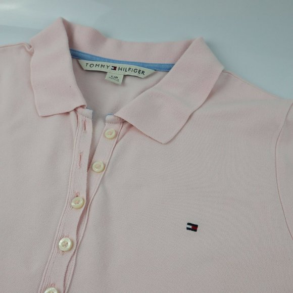 Junior's TOMMY HILFIGER Polo Striped Solid Tops Lot of 4 Large Read Description - Picture 5 of 12